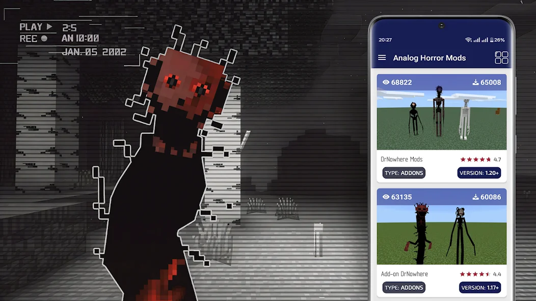 Analog Horror for Minecraft — Google Play artwork