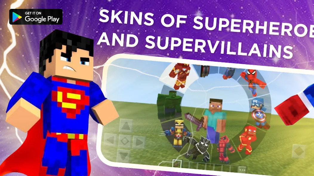 Superhero Mods for Minecraft — Google Play artwork